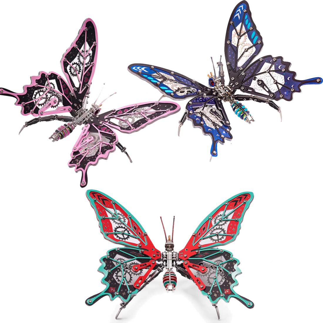 3pcs/set Swallowtail Butterfly 3D Metal Puzzle for Her