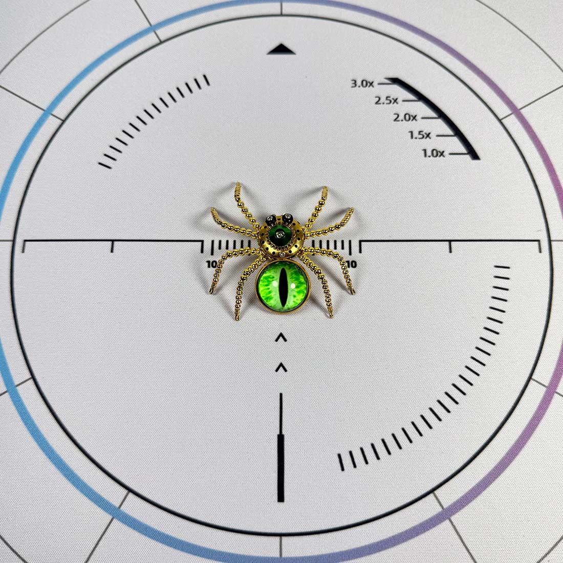 5pcs/Set Multi-functional Cat-eye Spider Brooch Fridge Magnet Model Kits