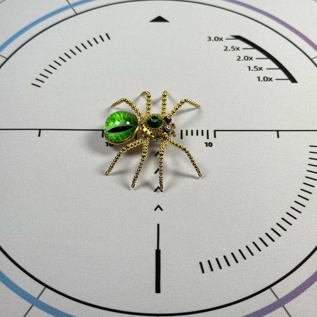 5pcs/Set Multi-functional Cat-eye Spider Brooch Fridge Magnet Model Kits