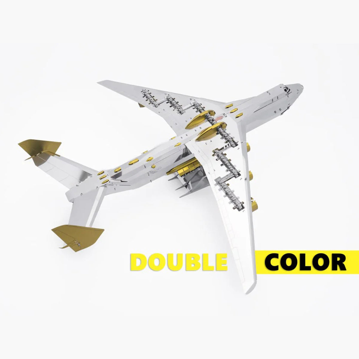 Mechanical AN-225 MRIYA Cargo Aircraft 3D Metal Puzzle Kits for Aviation Lovers 270PCS