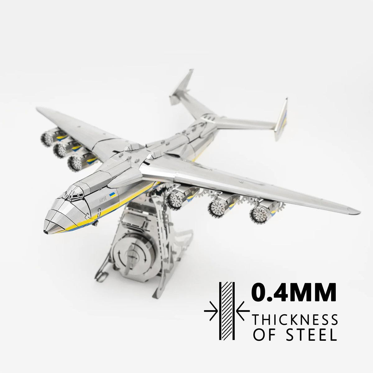 Mechanical AN-225 MRIYA Cargo Aircraft 3D Metal Puzzle Kits for Aviation Lovers 270PCS