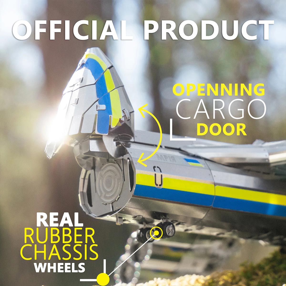 Mechanical AN-225 MRIYA Cargo Aircraft 3D Metal Puzzle Kits for Aviation Lovers 270PCS