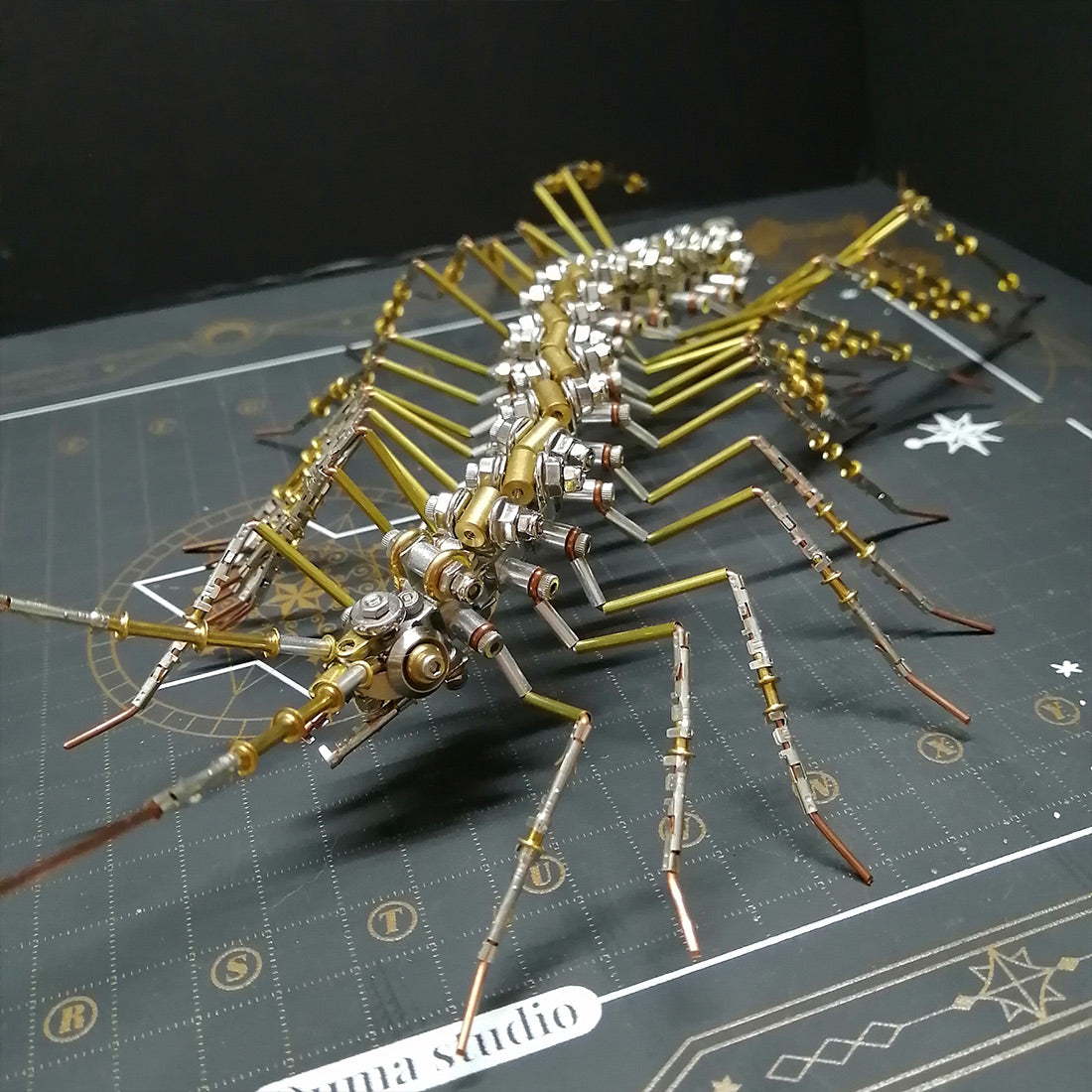 Biochemical Mechanical Scutigera Metal Model Building Kits Insect Art