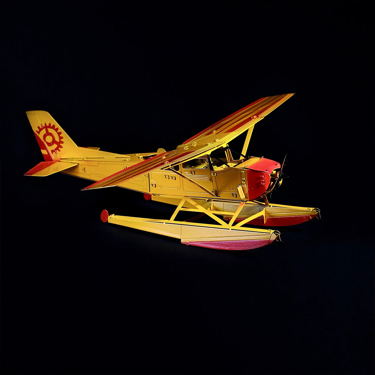 Breeze Drifter Cessna Seaplane Mechanical 3D Metal Aircraft Kit for Aviation Lovers 81PCS