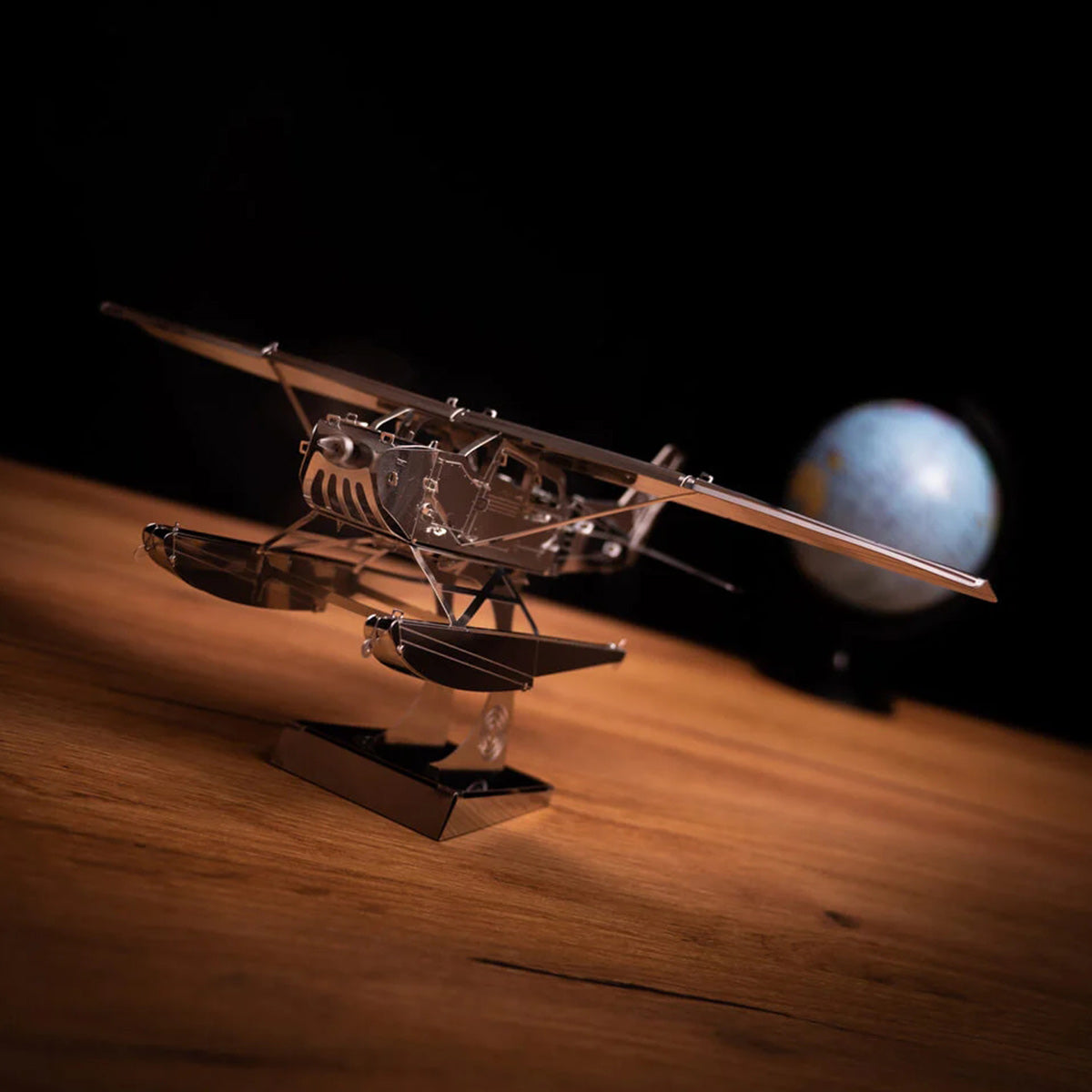 Breeze Drifter Cessna Seaplane Mechanical 3D Metal Aircraft Kit for Aviation Lovers 81PCS
