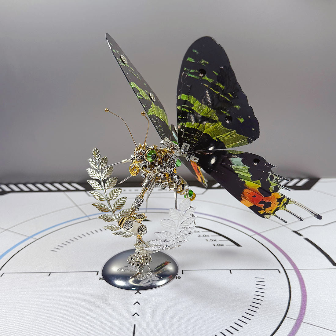 Build Your Own Steampunk Papilio phorcas Butterfly 3D Metal Model Kit for Beginner