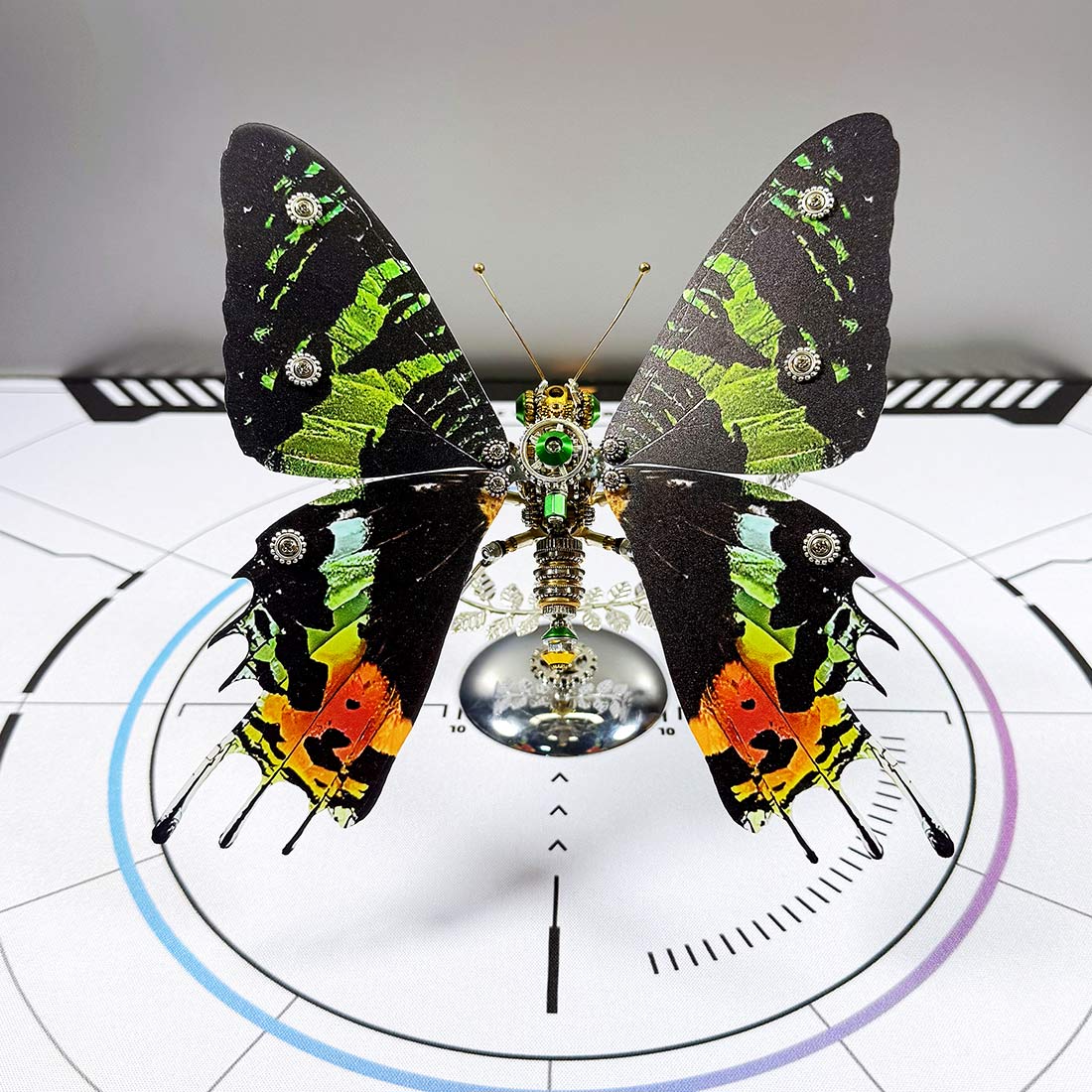Build Your Own Steampunk Papilio phorcas Butterfly 3D Metal Model Kit for Beginner