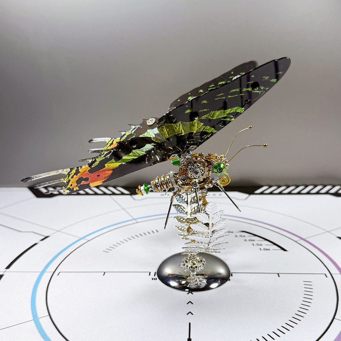 Build Your Own Steampunk Papilio phorcas Butterfly 3D Metal Model Kit for Beginner