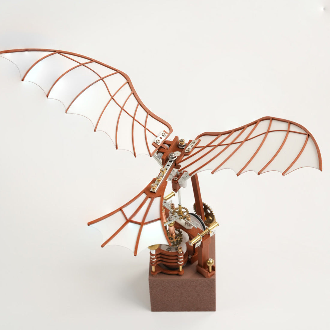 Da Vinci Ornithopter with Kinetic Flapping Wing 3D Model DIY Kits 243PCS