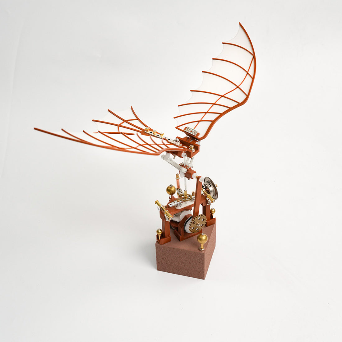 Da Vinci Ornithopter with Kinetic Flapping Wing 3D Model DIY Kits 243PCS