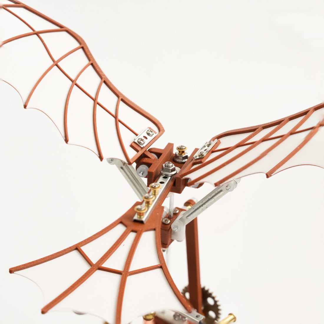 Da Vinci Ornithopter with Kinetic Flapping Wing 3D Model DIY Kits 243PCS