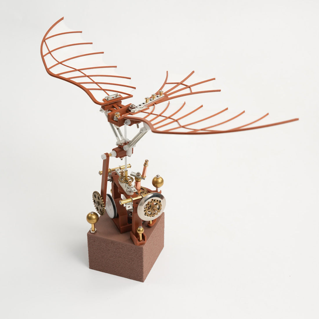 Da Vinci Ornithopter with Kinetic Flapping Wing 3D Model DIY Kits 243PCS