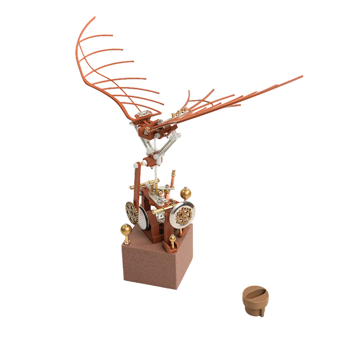 Da Vinci Ornithopter with Kinetic Flapping Wing 3D Model DIY Kits 243PCS