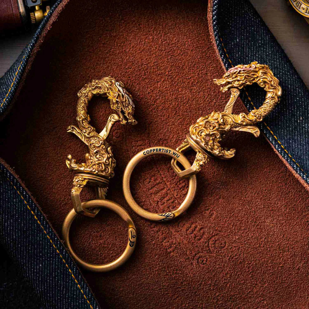 Coppertistwu Multi-functional Eastern Dragon Dragon Keychain Bottle Opener