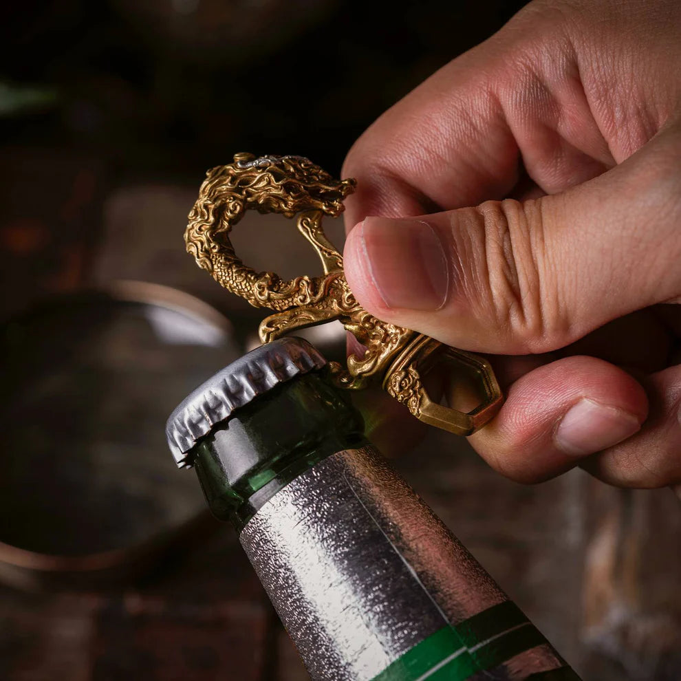 Coppertistwu Multi-functional Eastern Dragon Dragon Keychain Bottle Opener