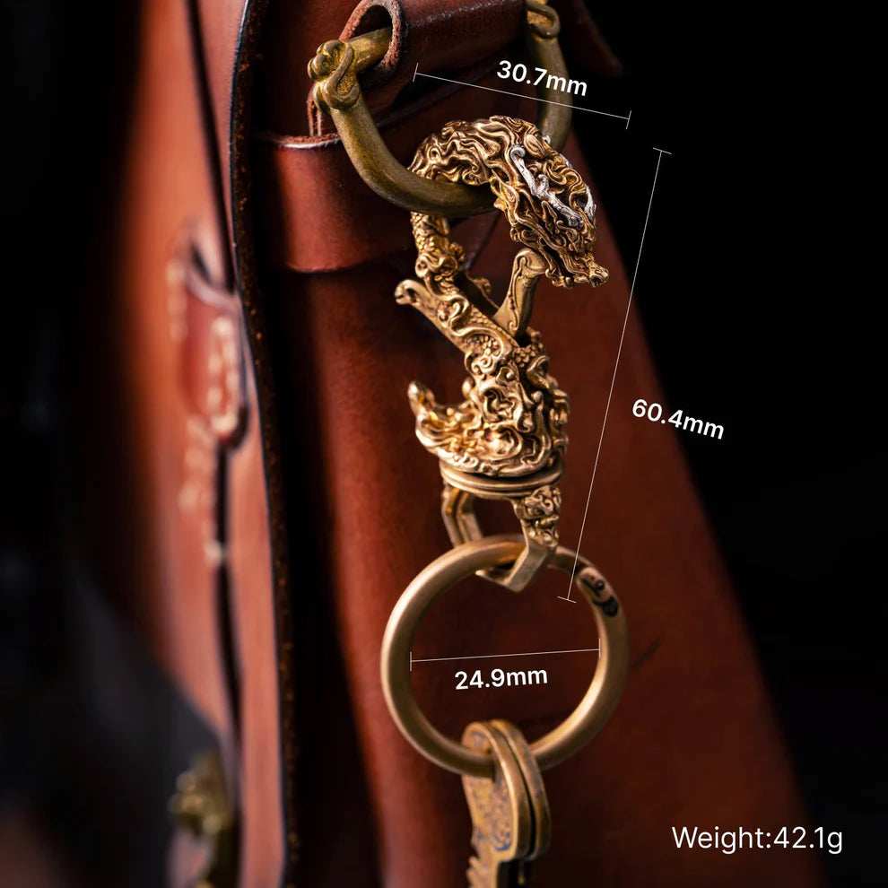 Coppertistwu Multi-functional Eastern Dragon Dragon Keychain Bottle Opener