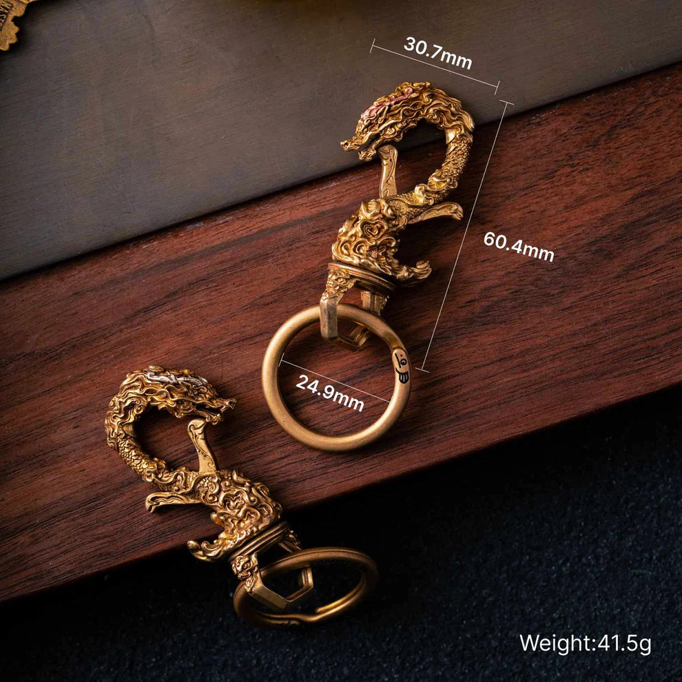 Coppertistwu Multi-functional Eastern Dragon Dragon Keychain Bottle Opener