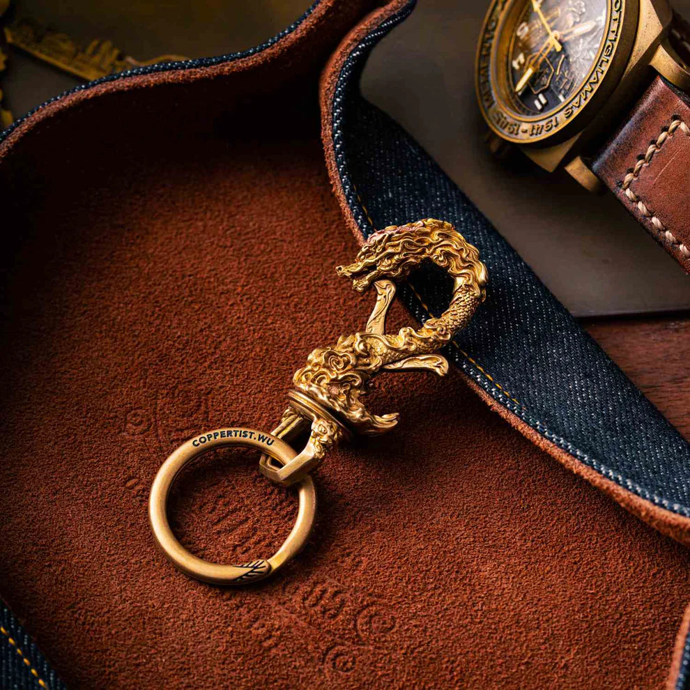 Coppertistwu Multi-functional Eastern Dragon Dragon Keychain Bottle Opener