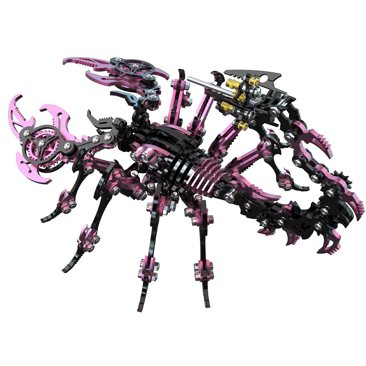 Cyberpunk 3D Metal Black Pink Scorpion Model Kit for Adults -Serixia