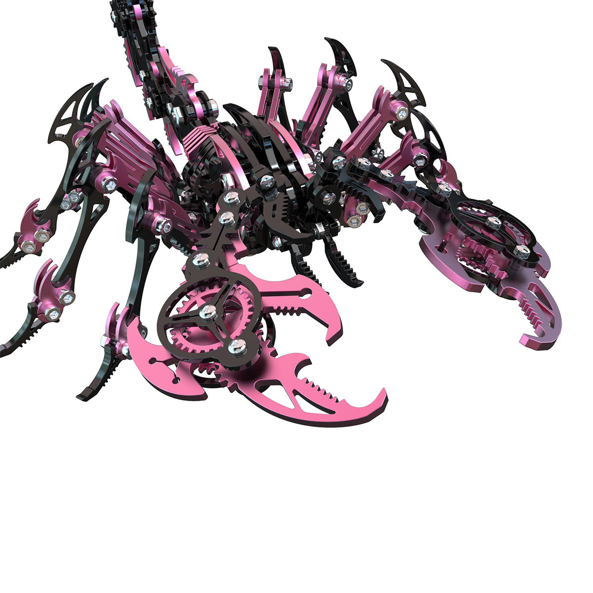 Cyberpunk 3D Metal Black Pink Scorpion Model Kit for Adults -Serixia