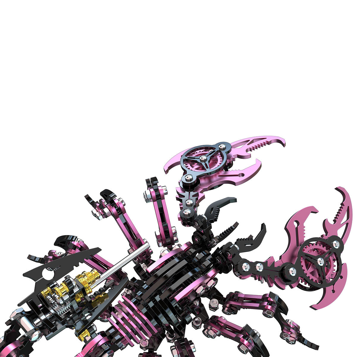 Cyberpunk 3D Metal Black Pink Scorpion Model Kit for Adults -Serixia