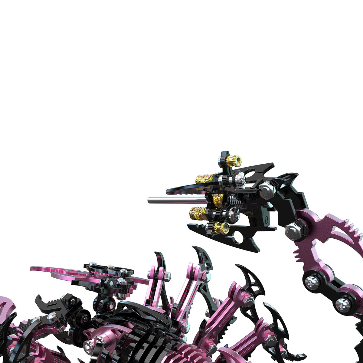 Cyberpunk 3D Metal Black Pink Scorpion Model Kit for Adults -Serixia
