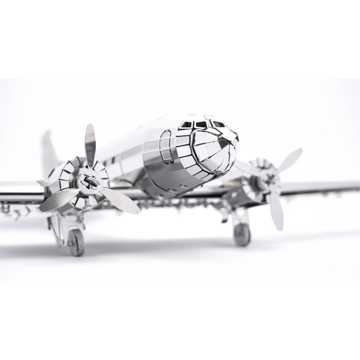 DC-3 3D Mechanical WWII 3D Metal Aircraft Model Building Kit for Aviation Lovers 146PCS
