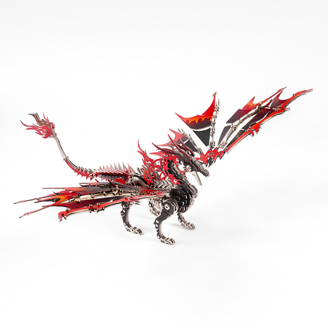 DIY Red Dragon 3D Metal Puzzle for Dragon Collector 200+PCS