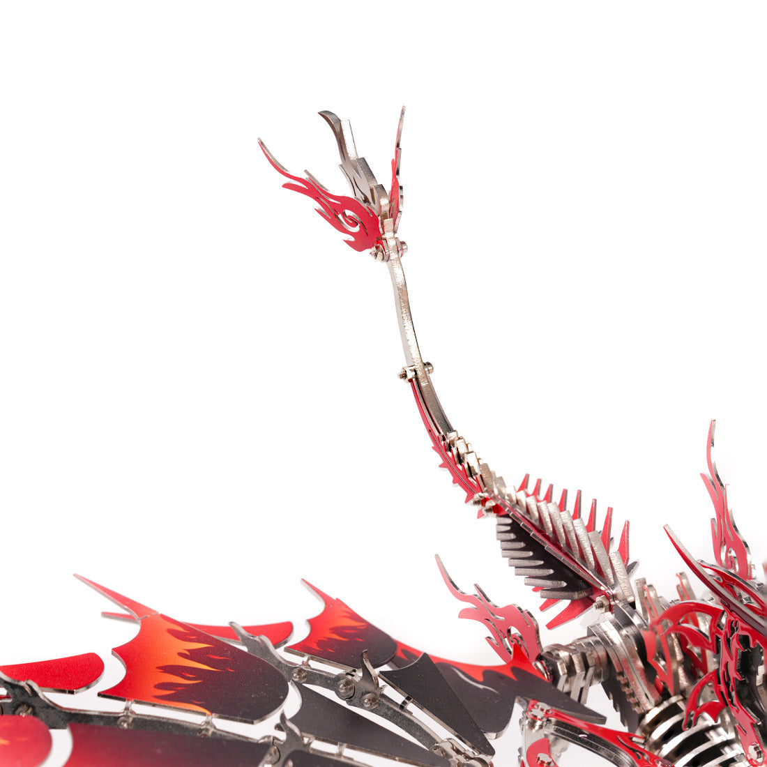 DIY Red Dragon 3D Metal Puzzle for Dragon Collector 200+PCS