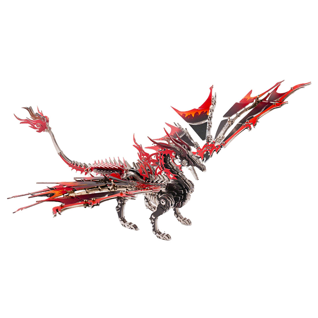 DIY Red Dragon 3D Metal Puzzle for Dragon Collector 200+PCS