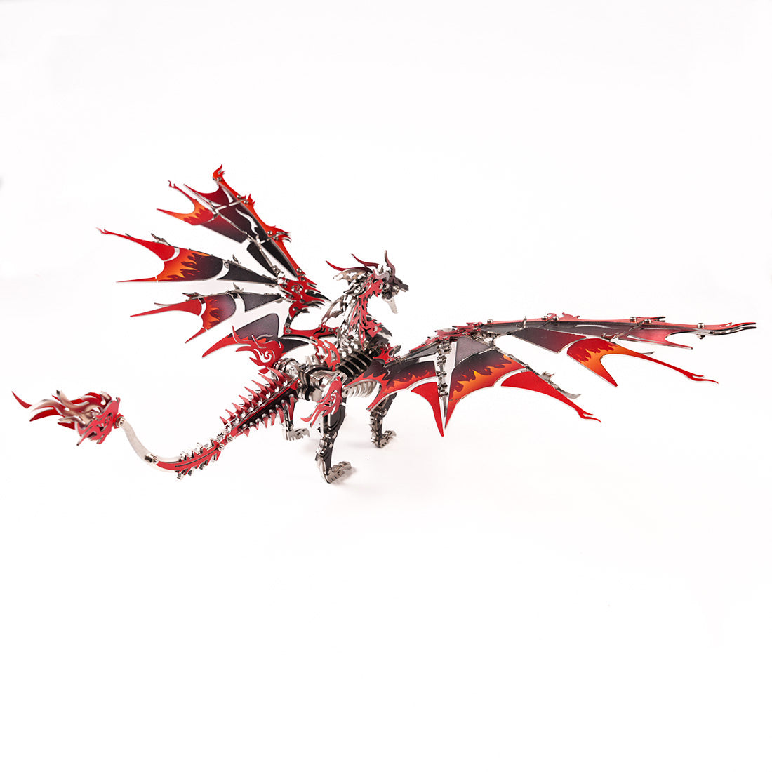 DIY Red Dragon 3D Metal Puzzle for Dragon Collector 200+PCS