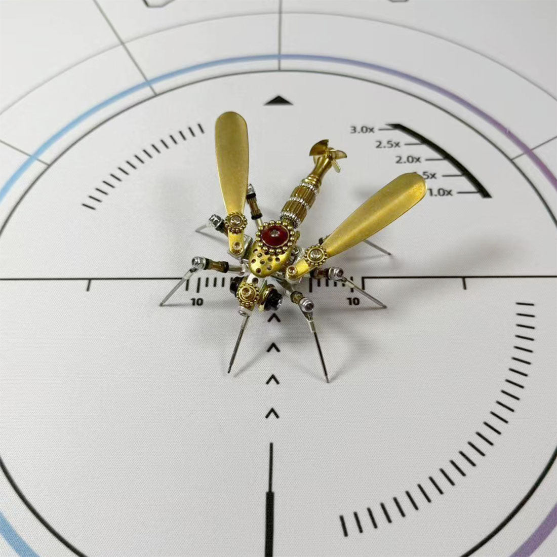 DIY Steampunk 3D Golden Insect Model Kit Fruit Fly Ant Bee Dragonfly Mosquito Spider