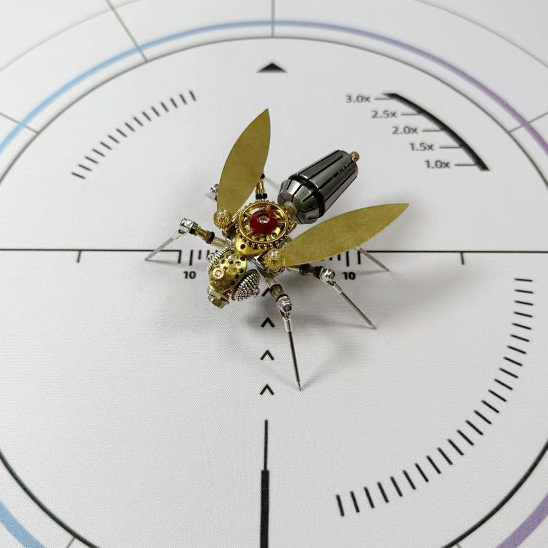 DIY Steampunk 3D Golden Insect Model Kit Fruit Fly Ant Bee Dragonfly Mosquito Spider