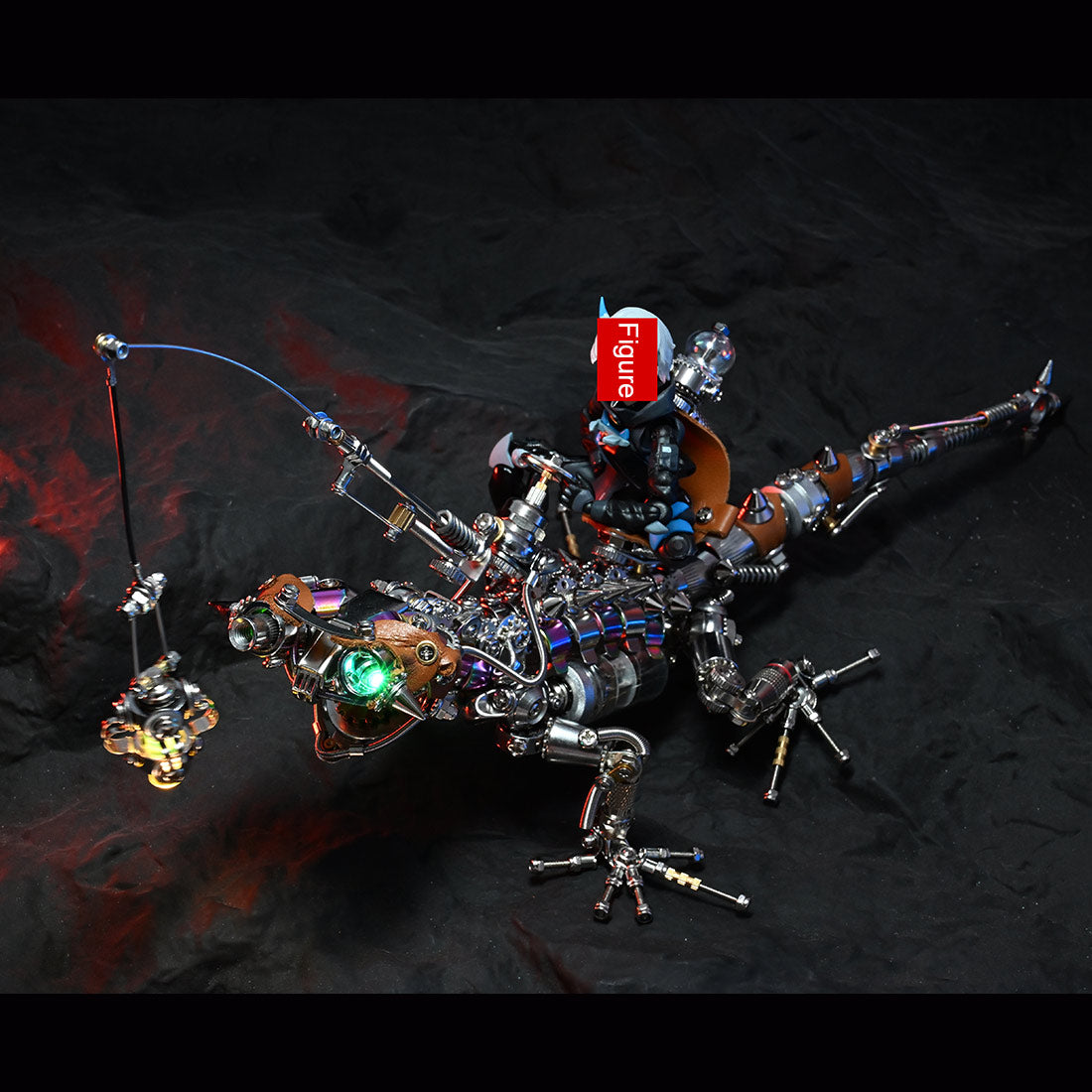 DIY Steampunk Chameleon Lizard Mechanical  3D Metal Model Kit 1000PCS Difficult Puzzle