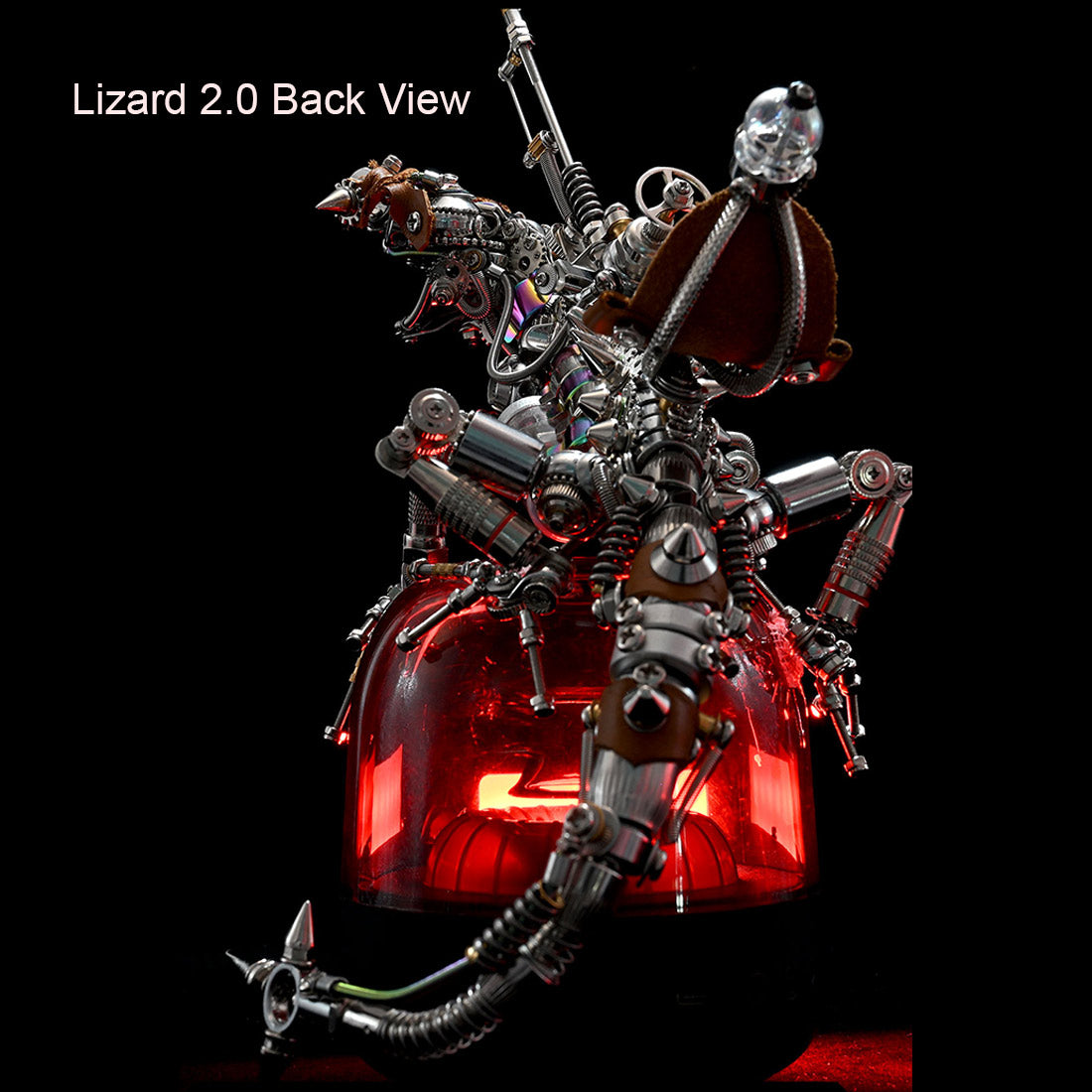 DIY Steampunk Chameleon Lizard Mechanical  3D Metal Model Kit 1000PCS Difficult Puzzle