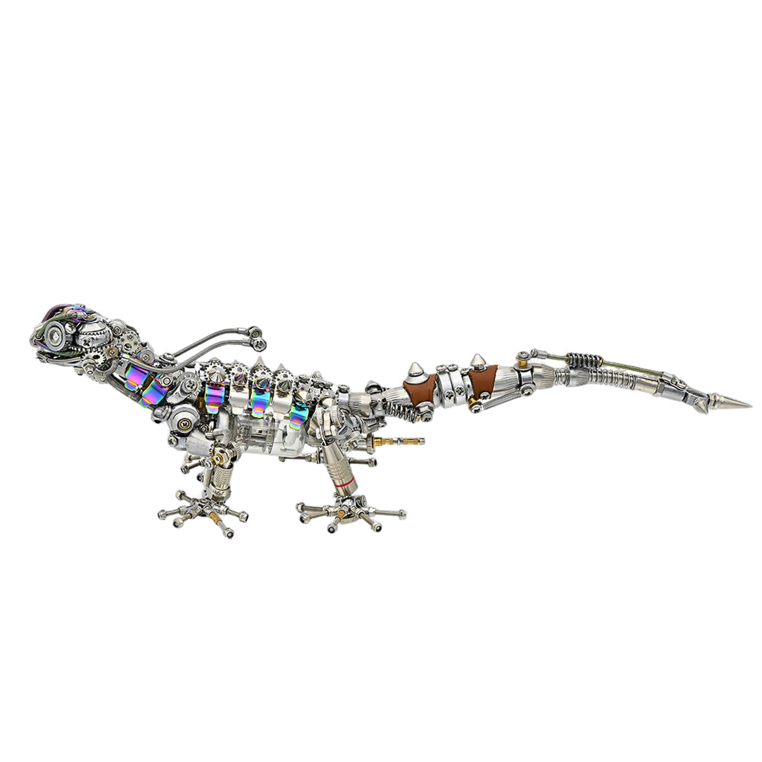 DIY Steampunk Chameleon Lizard Mechanical  3D Metal Model Kit 1000PCS Difficult Puzzle