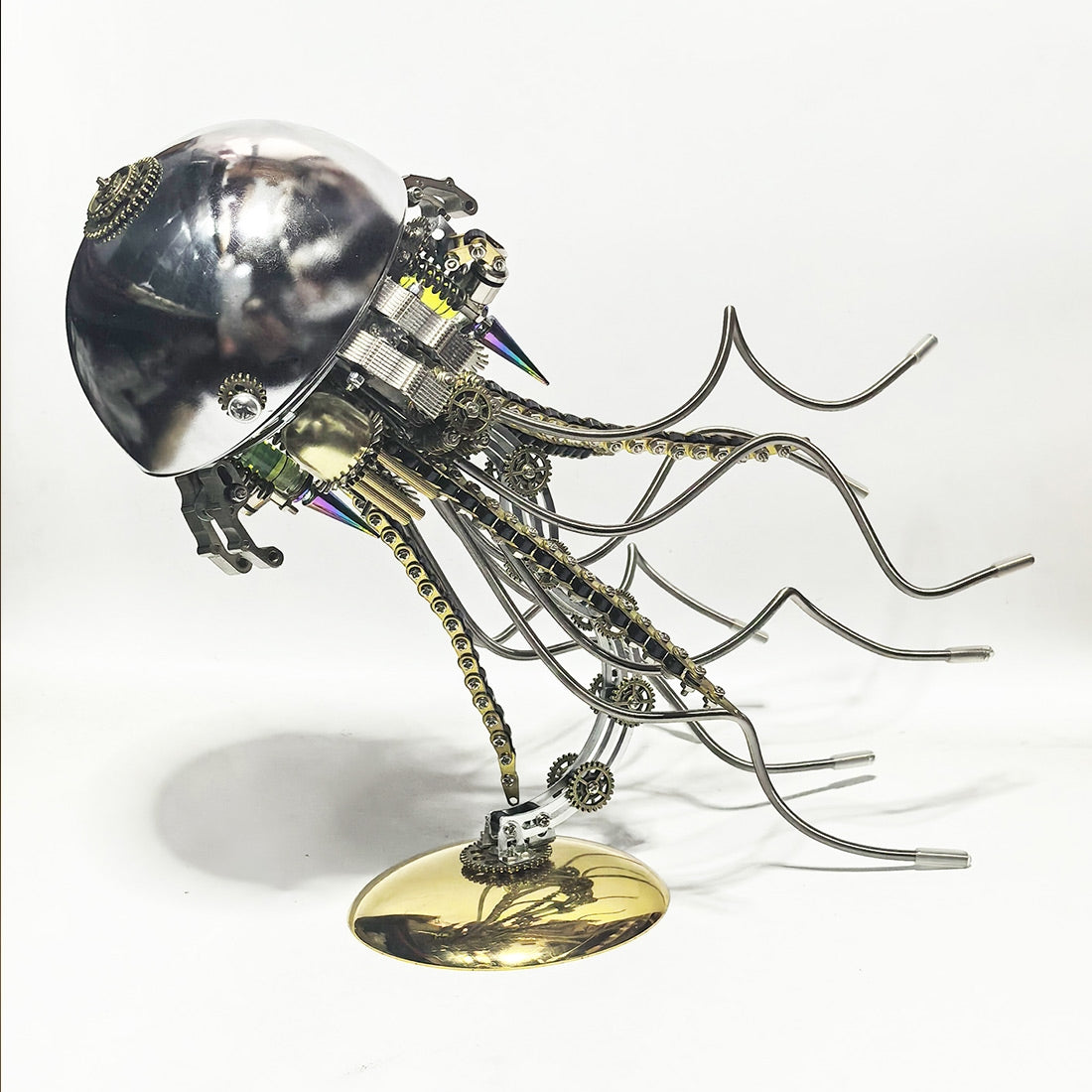 DIY Steampunk Jellyfish 3D Metal Puzzle Lamp (800+PCS)