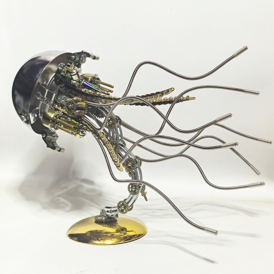 DIY Steampunk Jellyfish 3D Metal Puzzle Lamp (800+PCS)
