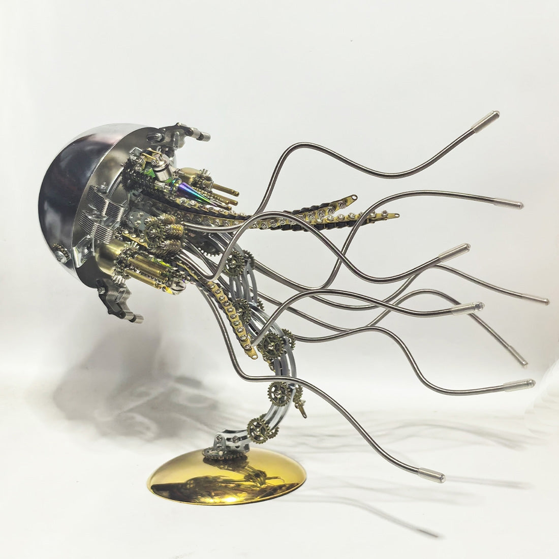 DIY Steampunk Jellyfish 3D Metal Puzzle Lamp (800+PCS)