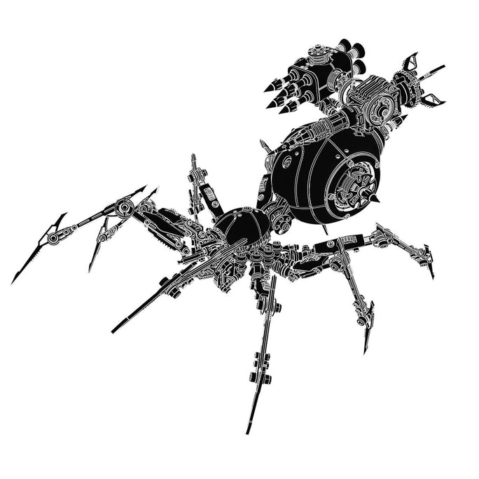 Dreadspire — Crimson Predator War Spider, Armed Edition Metal Model Kits