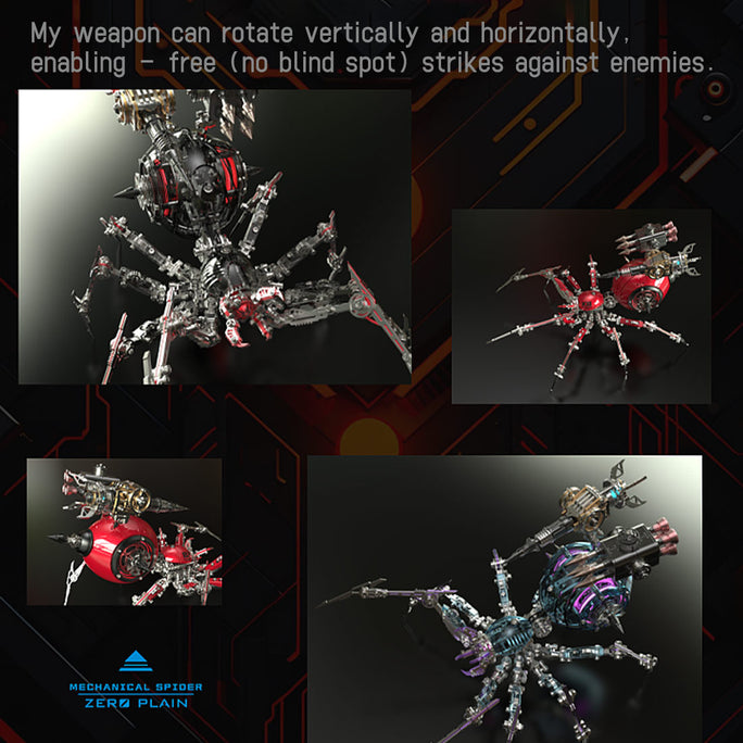 Dreadspire — Crimson Predator War Spider, Armed Edition Metal Model Kits
