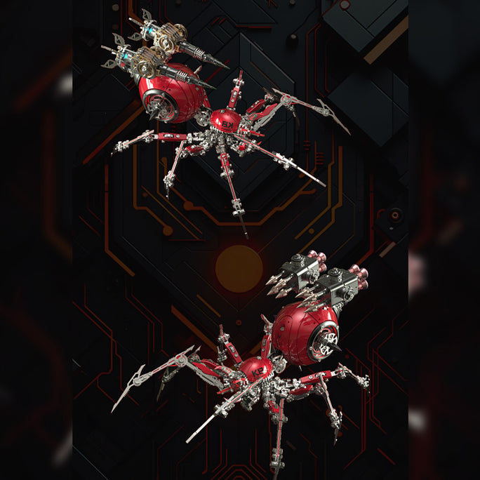 Dreadspire — Crimson Predator War Spider, Armed Edition Metal Model Kits