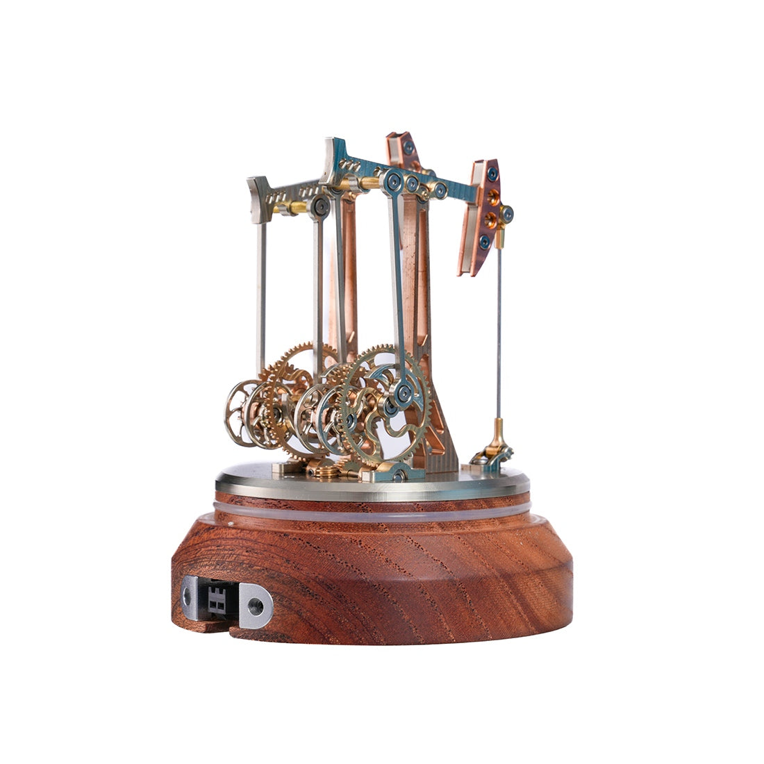 Dynamic 3D Metal Oil Pumping Unit Model Vintage Industrial Mechanical Display