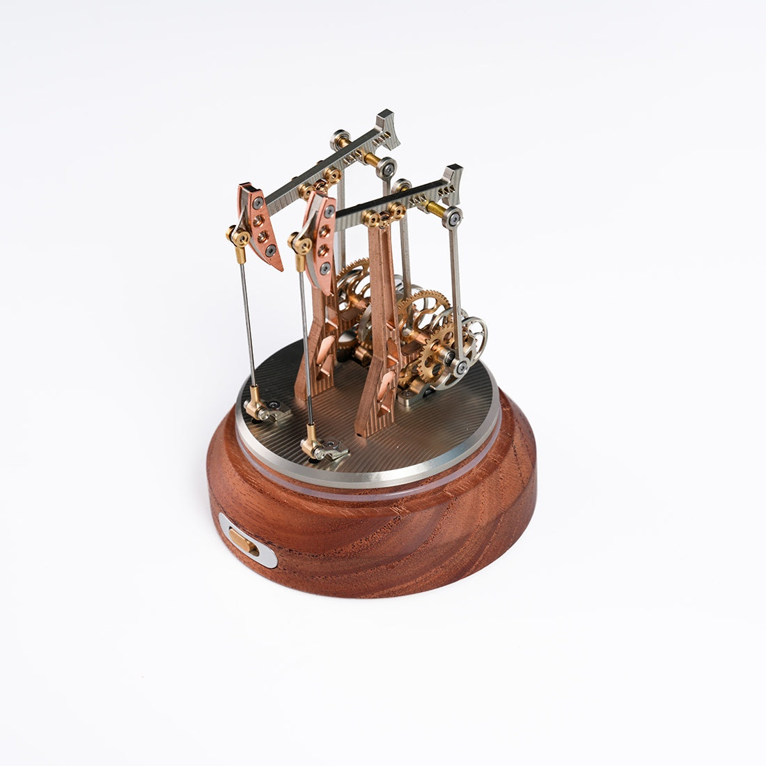 Dynamic 3D Metal Oil Pumping Unit Model Vintage Industrial Mechanical Display