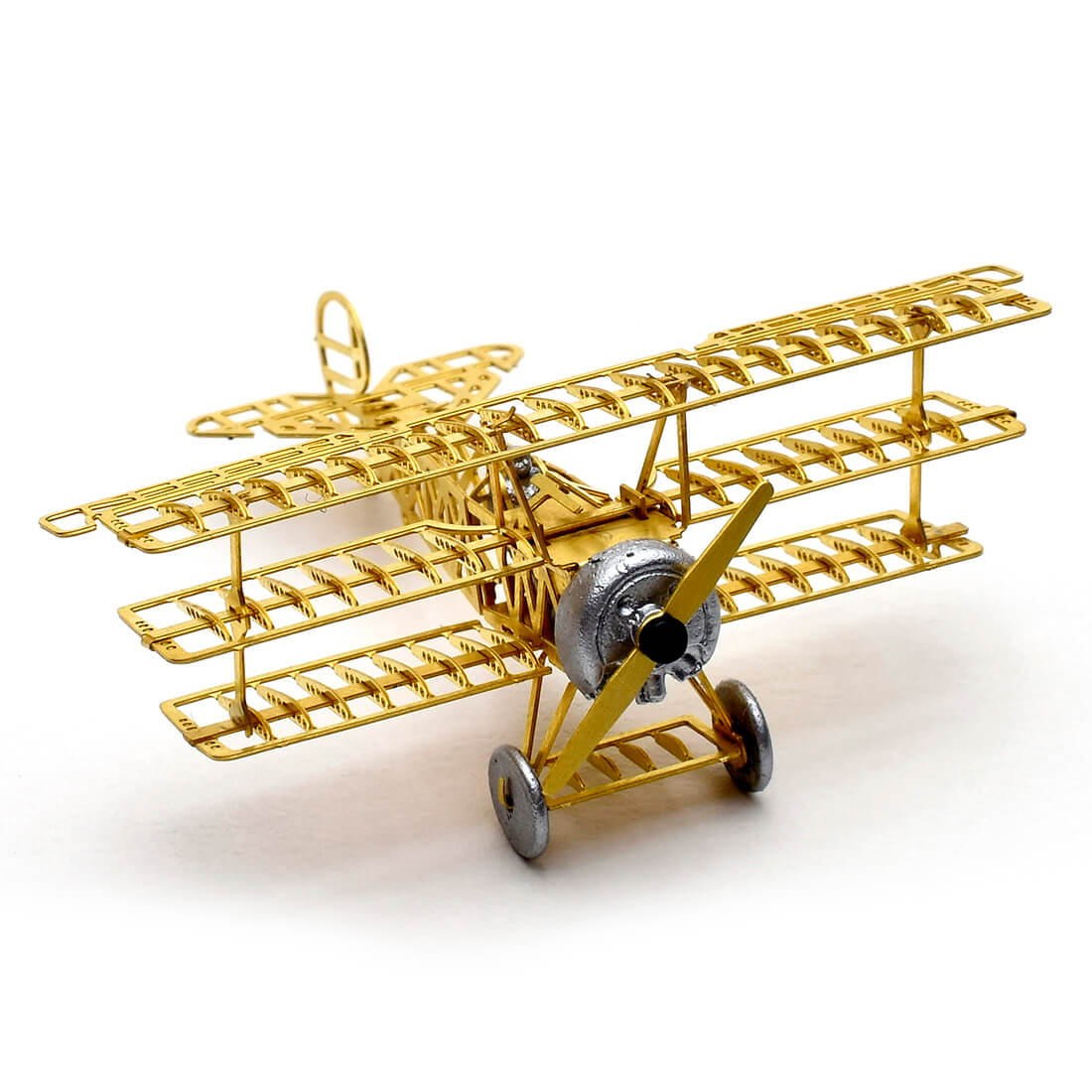 StratoStudio B16001 Micro Wing Series 1/160 DIY 3D Metal Assembly Biplane Model Creative Toy