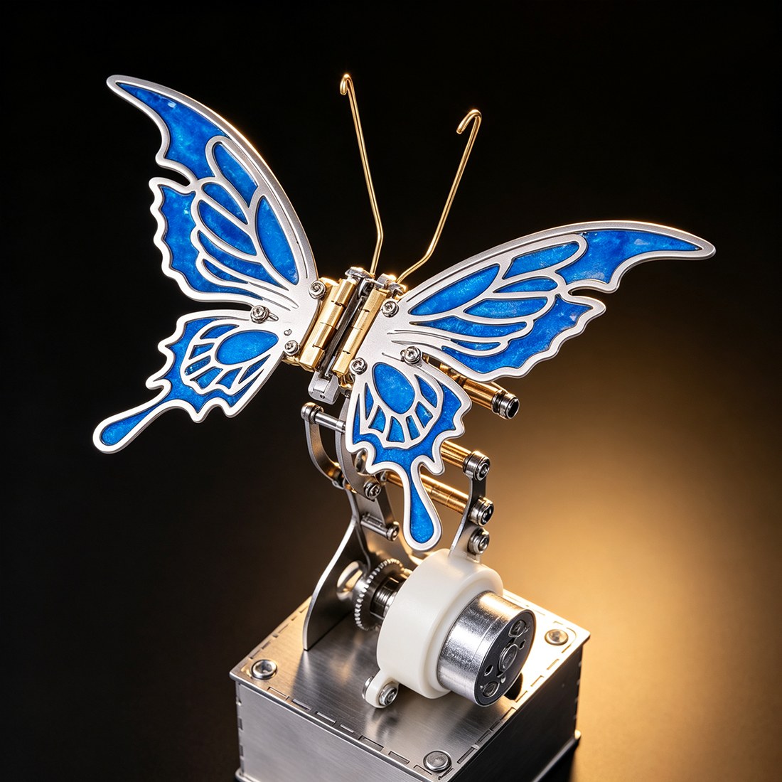 Mechanical Bionic Butterfly 3D Metal Puzzle DIY Kinetic Sculpture Kit