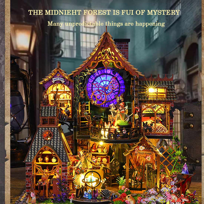 Fantasy Magic House diy Book Nook Kit for Halloween Decor