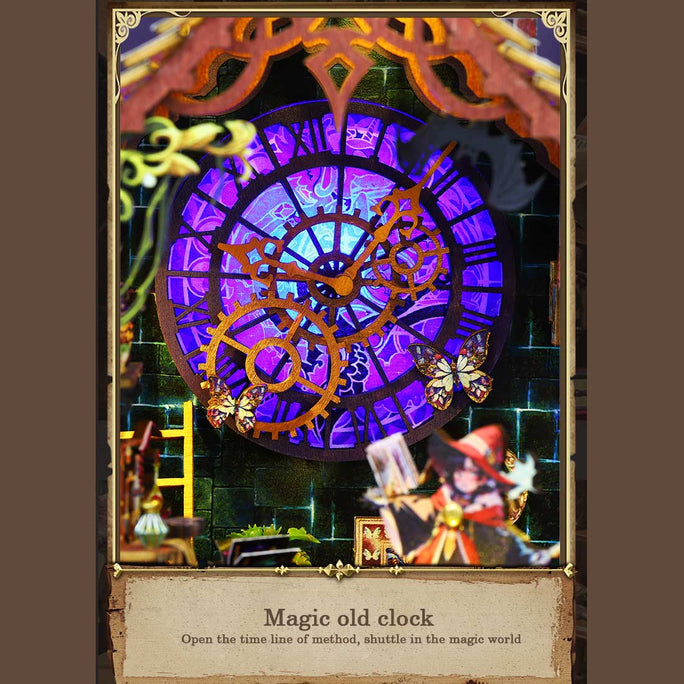 Fantasy Magic House diy Book Nook Kit for Halloween Decor
