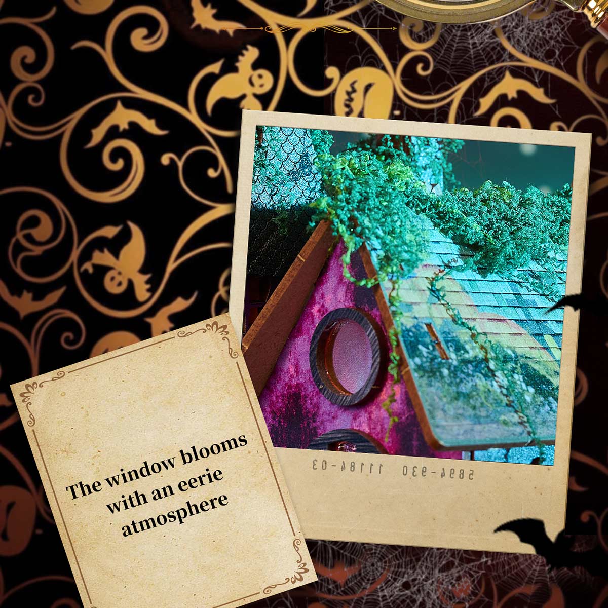 Halloween Carnival Night DIY 3D Wooden Miniature Horror Witch House Kit Spooky Gift
