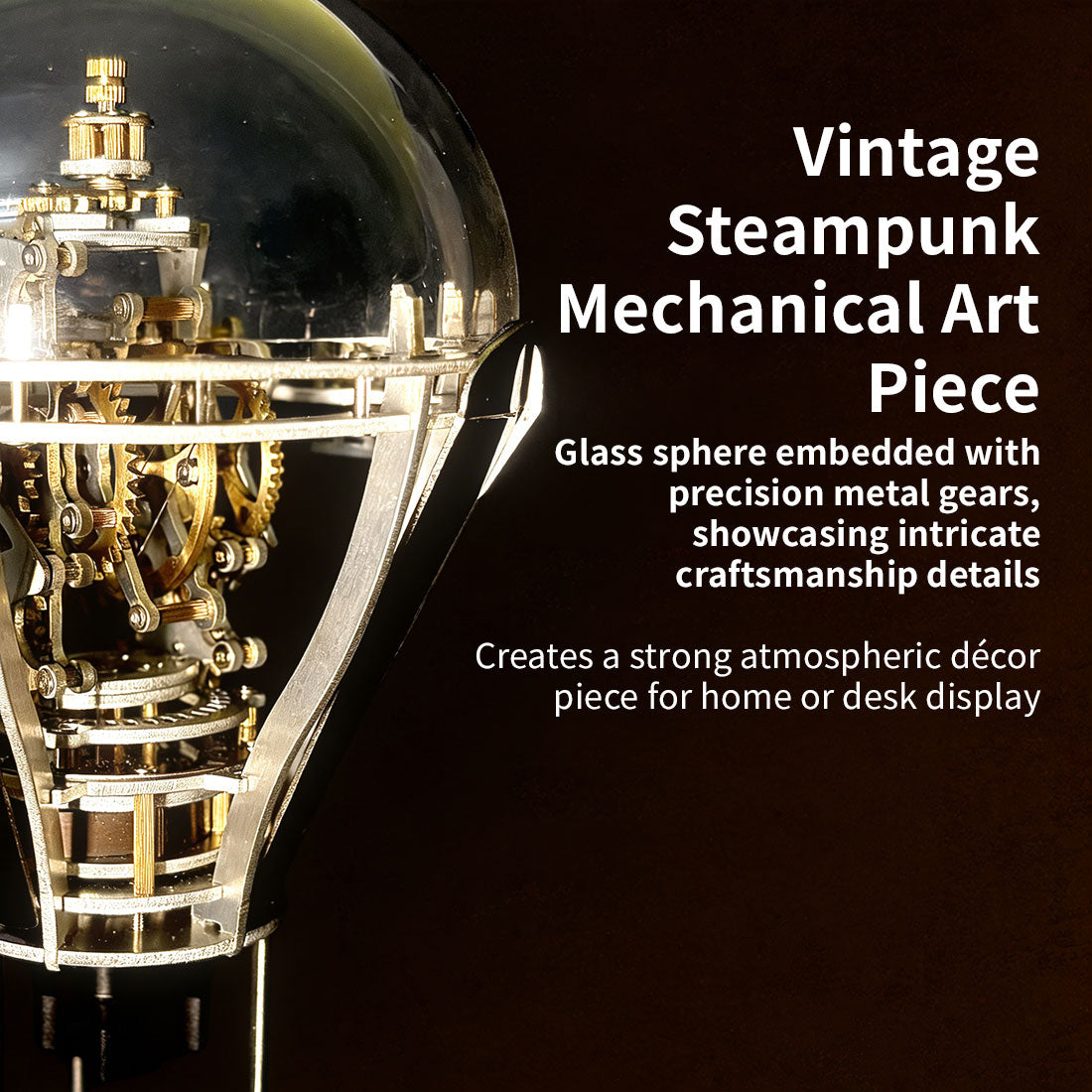 Kinetic Hot Air Balloon Tourbillon Mechanical Sculpture